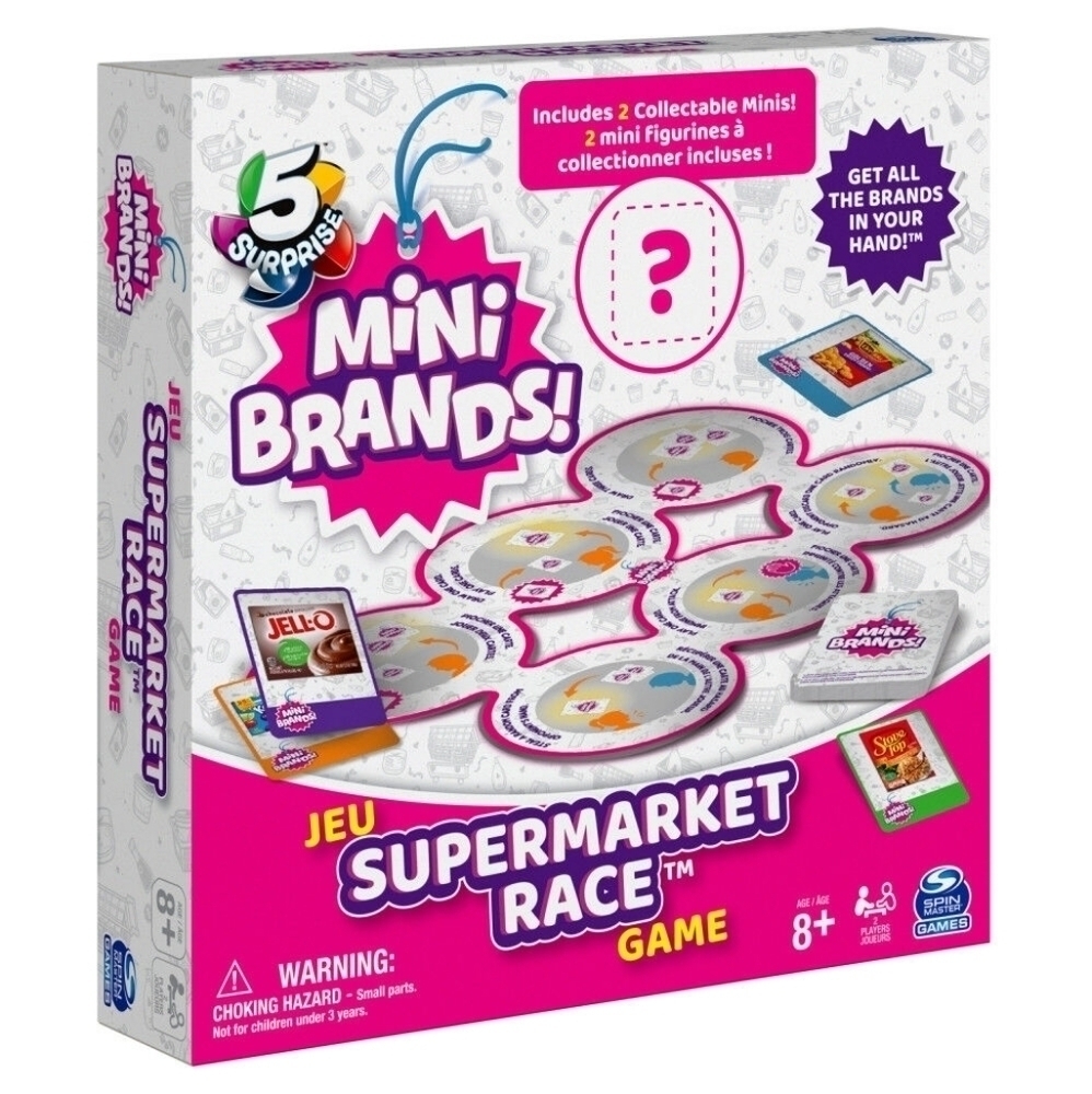 Spin Master Mini Brands Supermarket Race Game Boardgame NIN